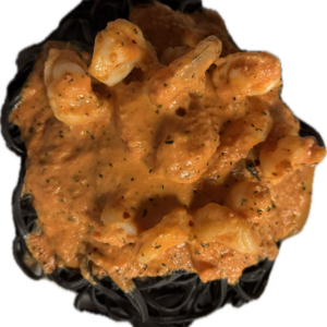 TAGLIOLINI NERO CON GAMBERI